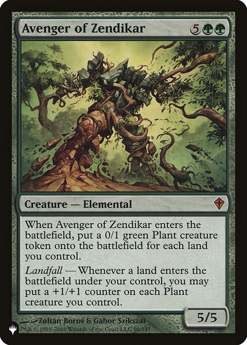 Avenger of Zendikar - The List