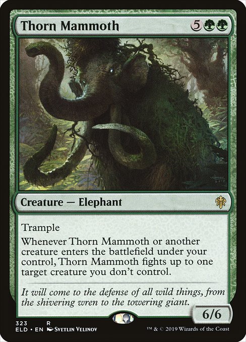 Thorn Mammoth - Throne of Eldraine