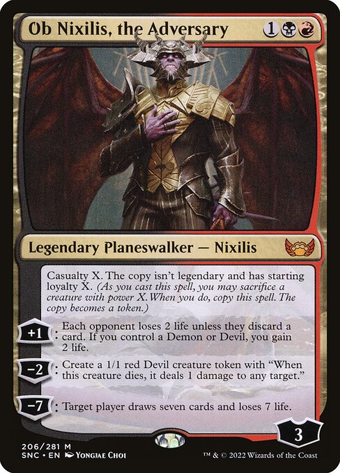 Ob Nixilis, the Adversary - Streets of New Capenna