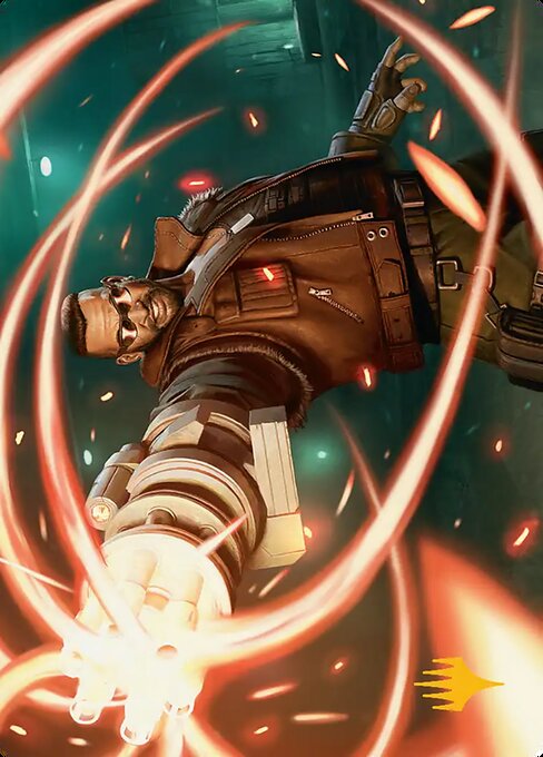 Barret Wallace - Final Fantasy Art Series - Borderless