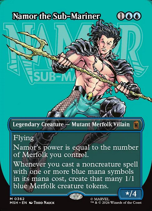 Namor the Sub-Mariner - Marvel Super Heroes - Borderless