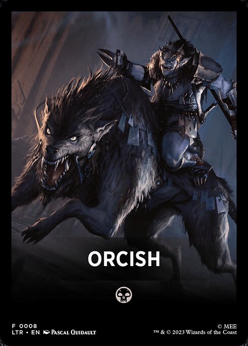 Orcish - Tales of Middle-earth Front Cards