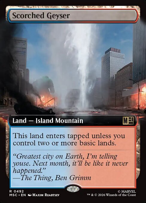 Scorched Geyser - Marvel Super Heroes Commander - Extended Art