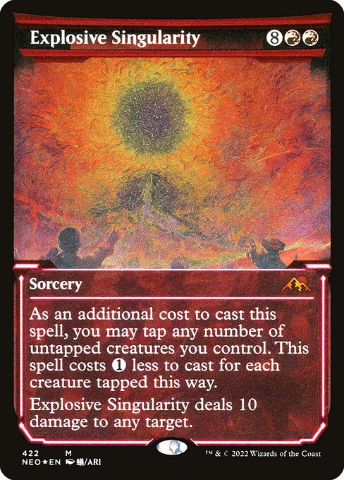 Explosive Singularity - Kamigawa: Neon Dynasty - Etched Foil