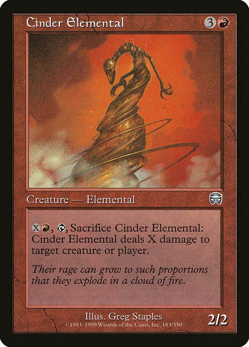 Cinder Elemental - Mercadian Masques