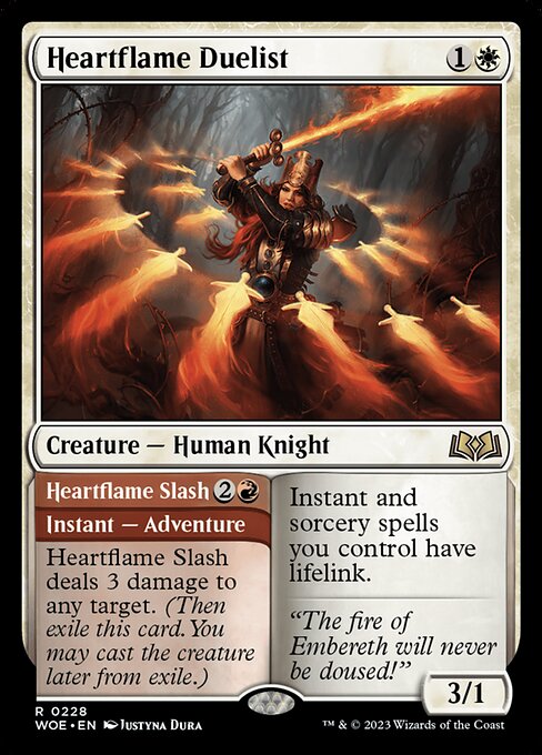 Heartflame Duelist // Heartflame Slash - Wilds of Eldraine