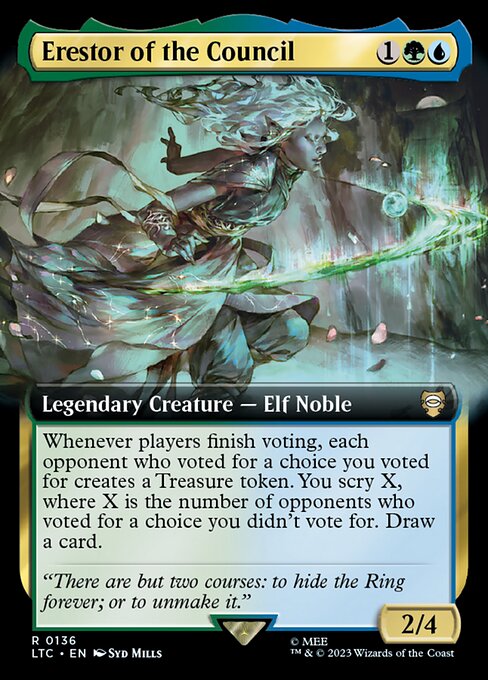 Erestor of the Council - Tales of Middle-earth Commander - Extended Art