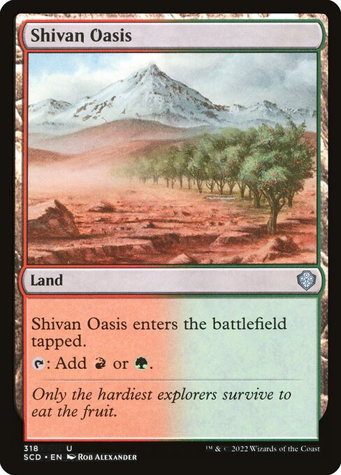 Shivan Oasis - Starter Commander Decks