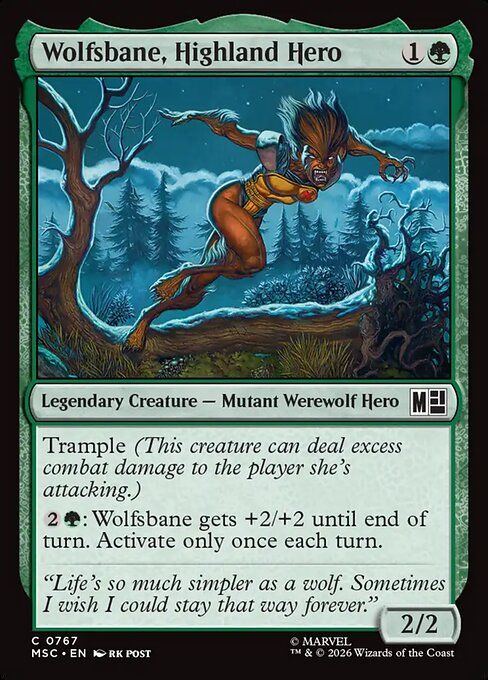 Wolfsbane, Highland Hero - Marvel Super Heroes Commander