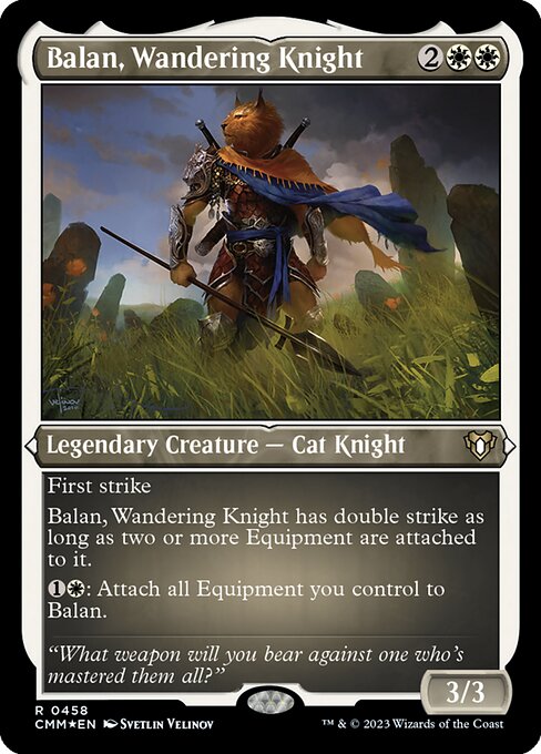 Balan, Wandering Knight - Commander Masters - Etched Foil