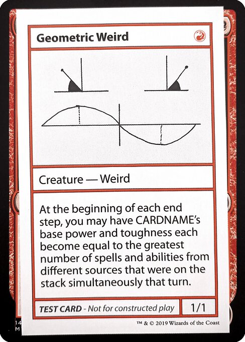 Geometric Weird - Mystery Booster Playtest Cards 2021