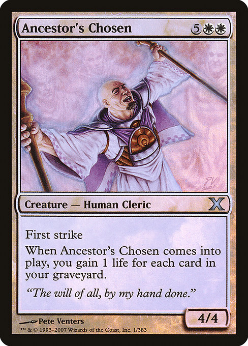 Ancestor's Chosen - Tenth Edition - Promo Foil