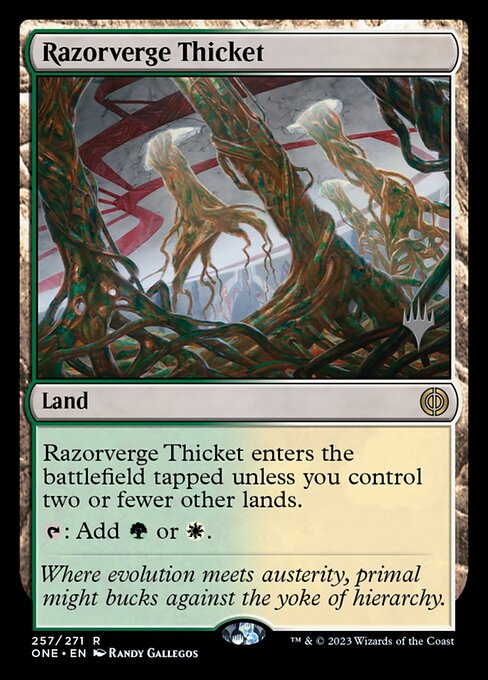 Razorverge Thicket - Phyrexia: All Will Be One Promos