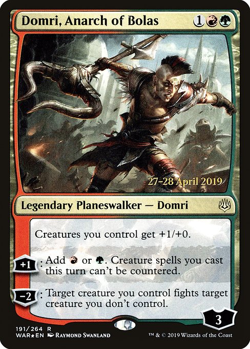 Domri, Anarch of Bolas - War of the Spark Promos - Promo Foil