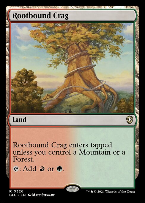 Rootbound Crag - Bloomburrow Commander