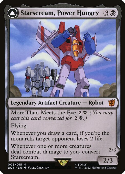 Starscream, Power Hungry // Starscream, Seeker Leader - Transformers