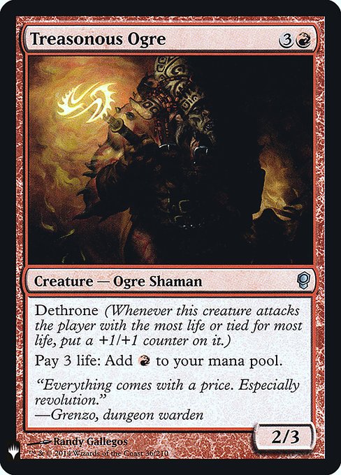 Treasonous Ogre - The List - Promo Foil