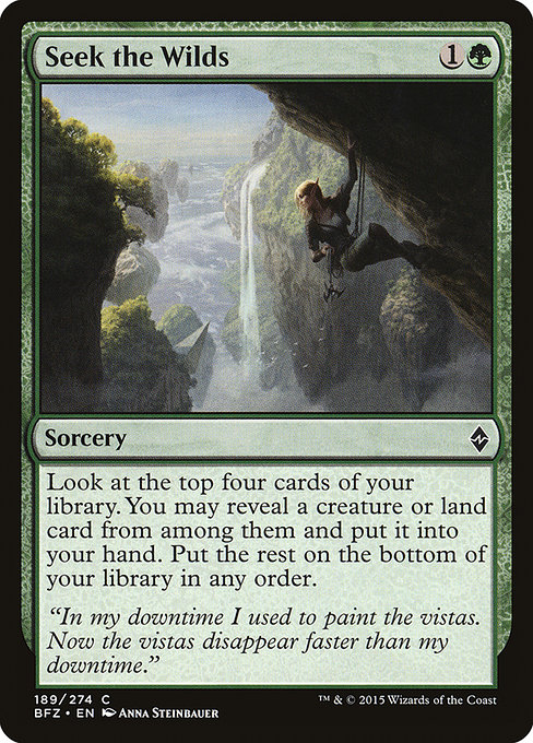 Seek the Wilds - Battle for Zendikar