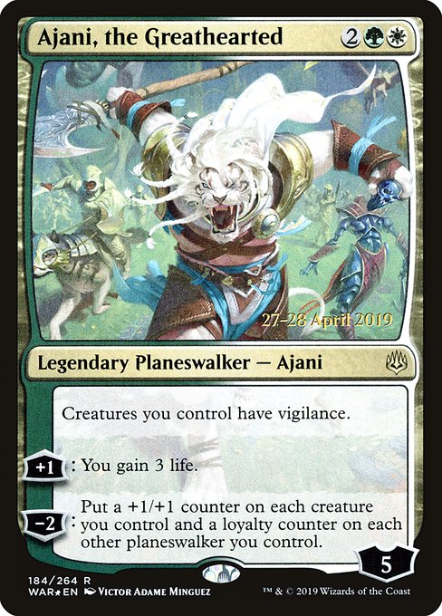 Ajani, the Greathearted - War of the Spark Promos - Promo Foil