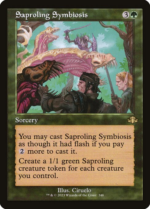 Saproling Symbiosis - Dominaria Remastered - Retro