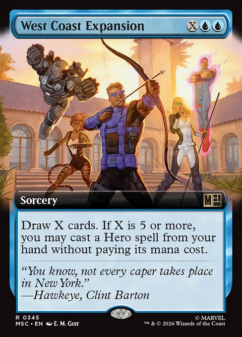 West Coast Expansion - Marvel Super Heroes Commander - Extended Art