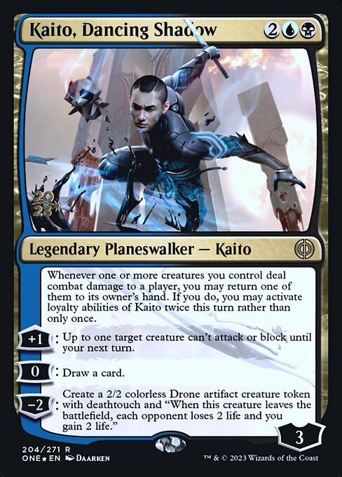 Kaito, Dancing Shadow - Phyrexia: All Will Be One Promos