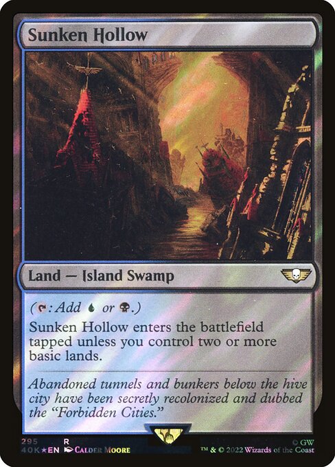 Sunken Hollow - Warhammer 40,000 Commander - Surge Foil