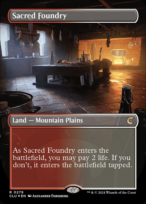 Sacred Foundry - Ravnica: Clue Edition - Promo Foil