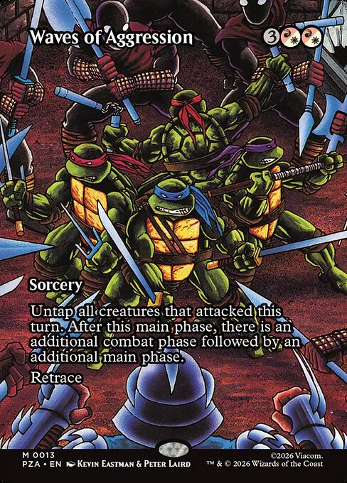 Waves of Aggression - Teenage Mutant Ninja Turtles Source Material - Borderless