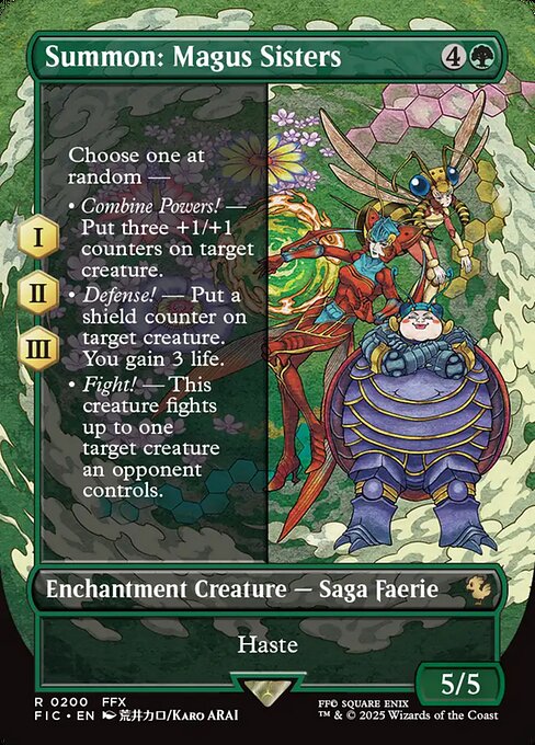 Summon: Magus Sisters - Final Fantasy Commander - Borderless