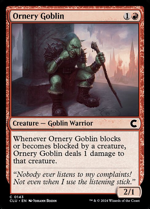 Ornery Goblin - Ravnica: Clue Edition