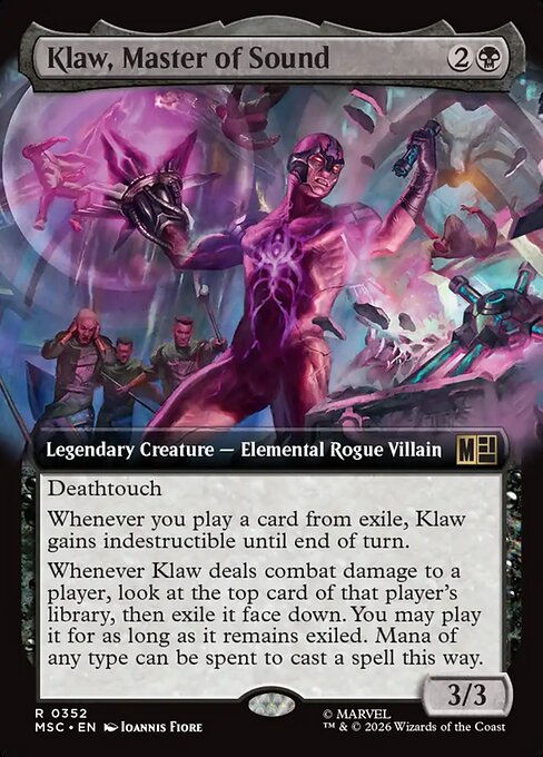 Klaw, Master of Sound - Marvel Super Heroes Commander - Extended Art