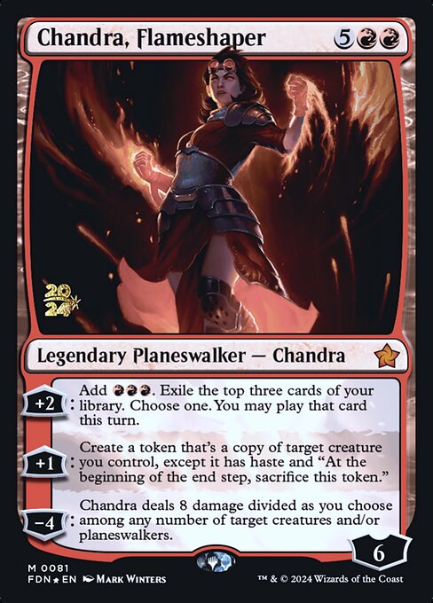 Chandra, Flameshaper - Foundations Promos - Promo Foil