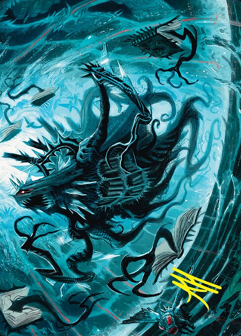 Overlord of the Floodpits - Duskmourn: House of Horror Art Series - Borderless