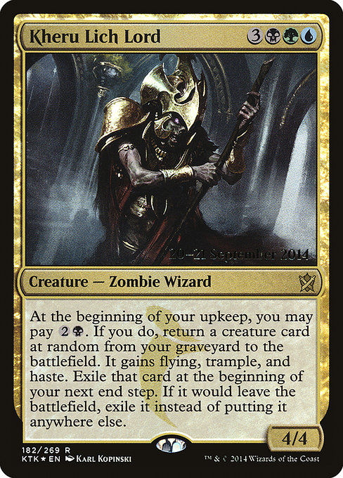 Kheru Lich Lord - Khans of Tarkir Promos - Promo Foil