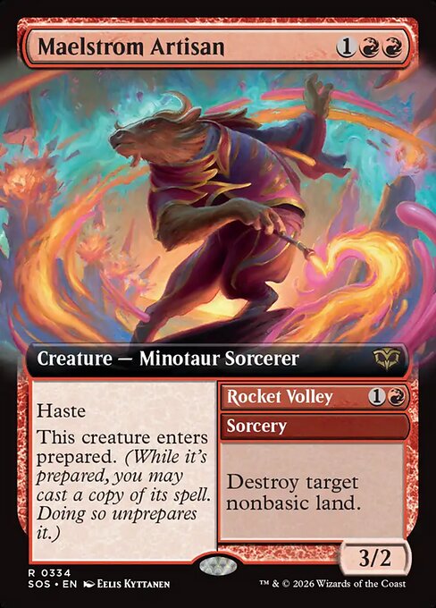 Maelstrom Artisan // Rocket Volley - Secrets of Strixhaven - Extended Art