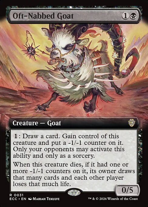Oft-Nabbed Goat - Lorwyn Eclipsed Commander - Extended Art