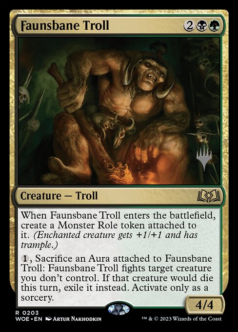 Faunsbane Troll - Wilds of Eldraine Promos
