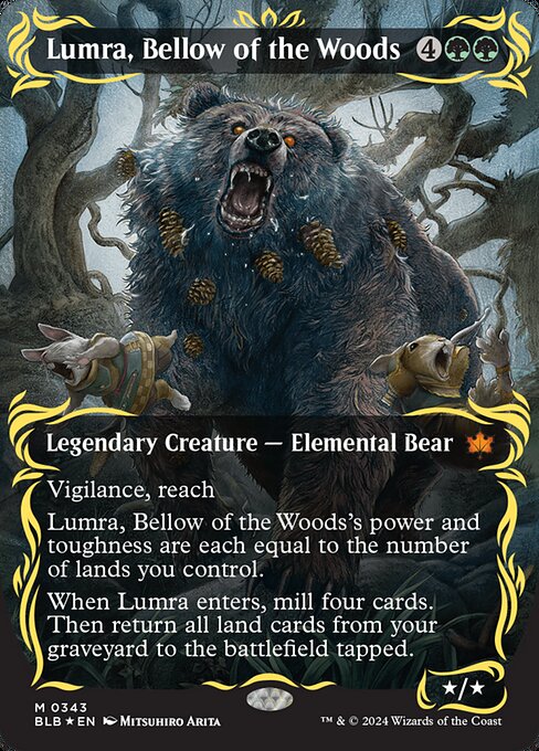 Lumra, Bellow of the Woods - Bloomburrow - Raised Foil