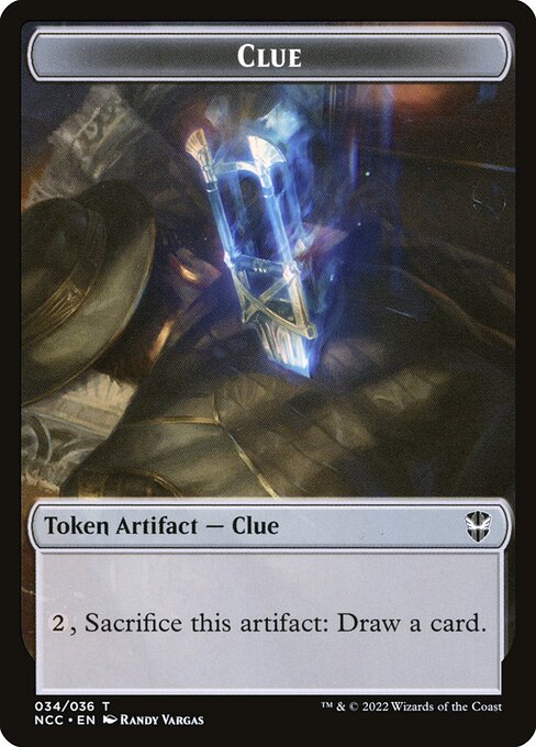 Clue - New Capenna Commander Tokens