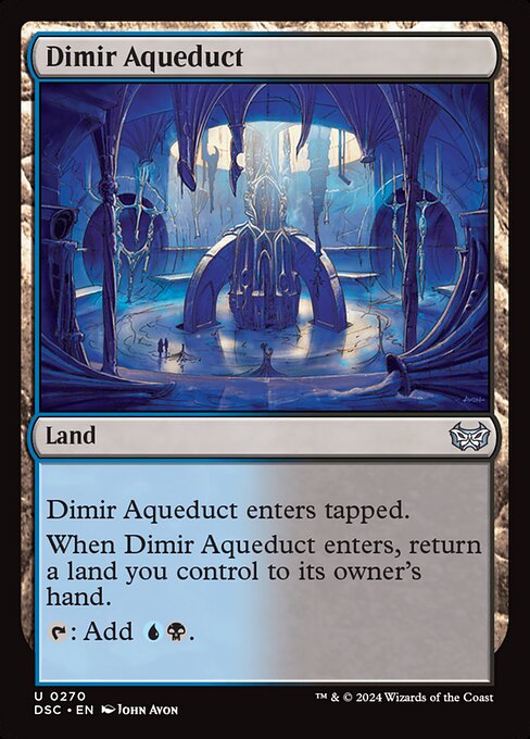 Dimir Aqueduct - Duskmourn: House of Horror Commander