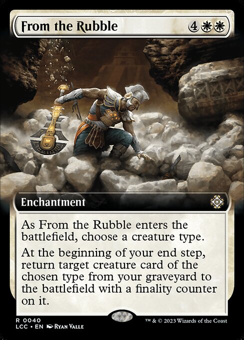 From the Rubble - The Lost Caverns of Ixalan Commander - Extended Art