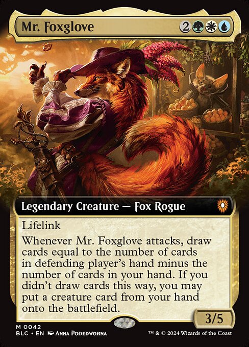 Mr. Foxglove - Bloomburrow Commander