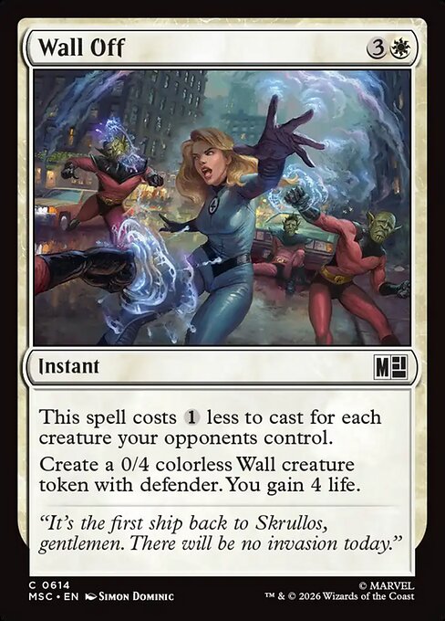 Wall Off - Marvel Super Heroes Commander