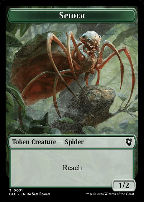 Spider - Bloomburrow Commander Tokens