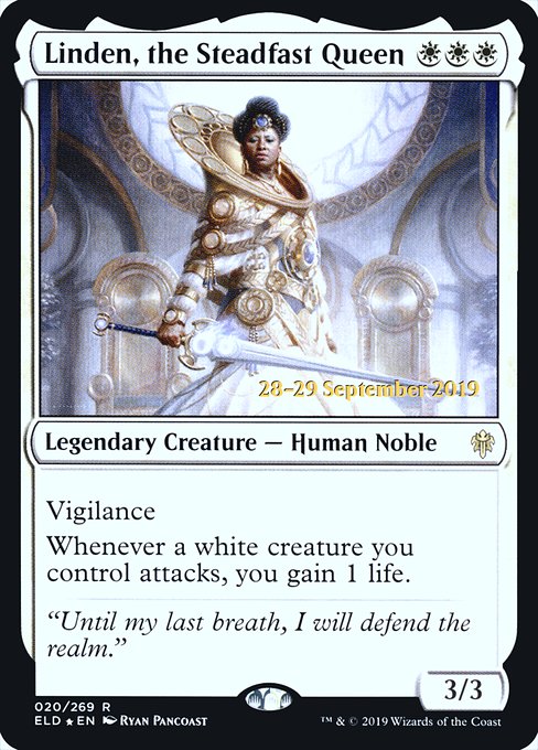 Linden, the Steadfast Queen - Throne of Eldraine Promos