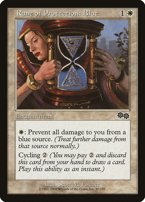 Rune of Protection: Blue - Urza's Saga