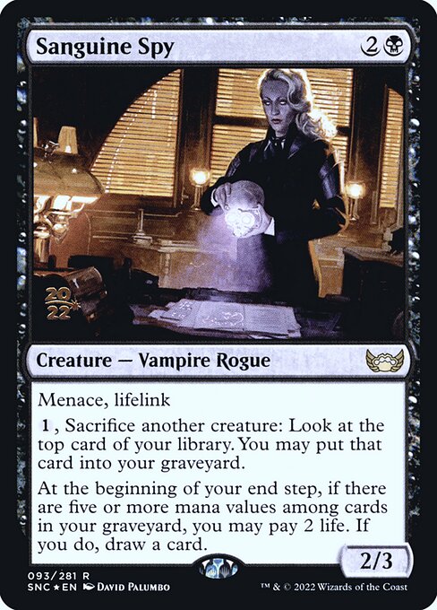 Sanguine Spy - Streets of New Capenna Promos