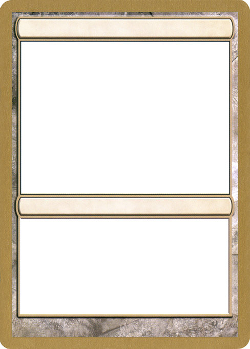 Blank Card - World Championship Decks 2004