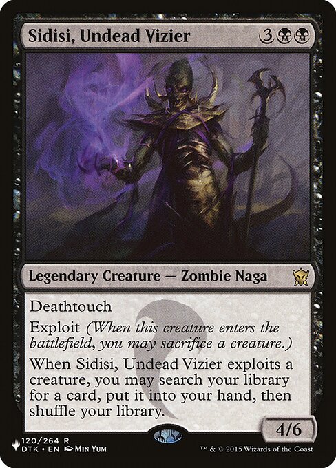 Sidisi, Undead Vizier - The List